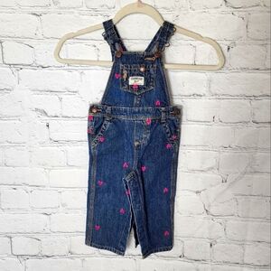 Oshkosh Bgosh embroidered denim overalls size 12M